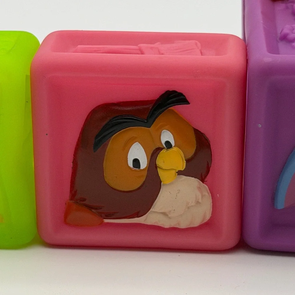 Disney Winnie the Pooh Soft Rubber Squeeze Blocks 7pc Tigger Eeyore Rabbit Owl‎